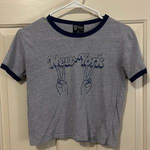 New York cropped tshirt